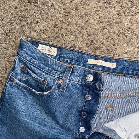 Levi’s wedgie denim jean size 27 - Picture 2 of 3